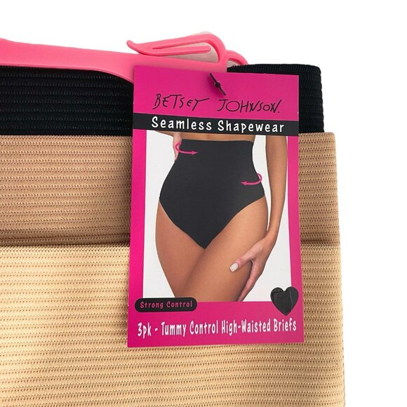 Betsey Johnson Strong Control Tummy Control Seamless Shapewear 3pc Set - Picture 2 of 9